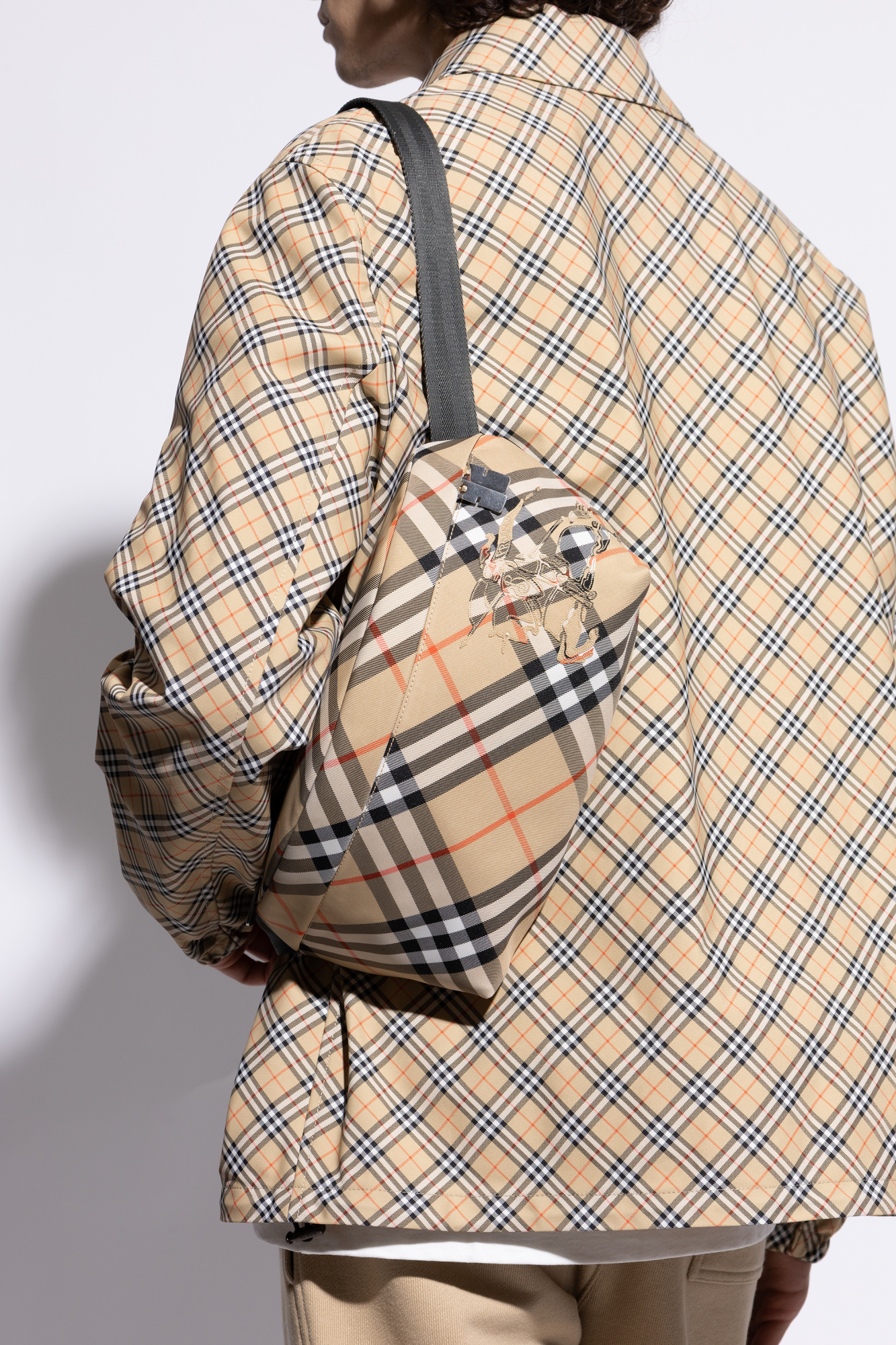Beige Checked belt bag Burberry - Vitkac Italy